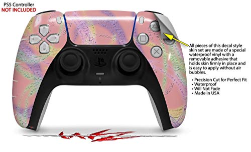 WraptorSkinz Skin Wrap compatible with the Sony PS5 DualSense Controller Neon Swoosh on Pink (CONTROLLER NOT INCLUDED) | The Storepaperoomates Retail Market - Fast Affordable Shopping