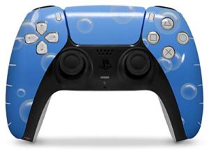 WraptorSkinz Skin Wrap compatible with the Sony PS5 DualSense Controller Bubbles Blue (CONTROLLER NOT INCLUDED)