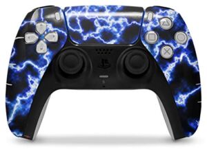WraptorSkinz Skin Wrap compatible with the Sony PS5 DualSense Controller Electrify Blue (CONTROLLER NOT INCLUDED)
