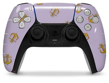 WraptorSkinz Skin Wrap compatible with the Sony PS5 DualSense Controller Anchors Away Lavender (CONTROLLER NOT INCLUDED) | The Storepaperoomates Retail Market - Fast Affordable Shopping