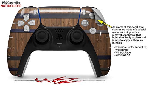 WraptorSkinz Skin Wrap compatible with the Sony PS5 DualSense Controller Wooden Barrel (CONTROLLER NOT INCLUDED) | The Storepaperoomates Retail Market - Fast Affordable Shopping