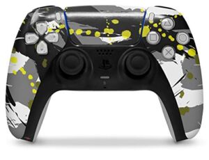 WraptorSkinz Skin Wrap compatible with the Sony PS5 DualSense Controller Abstract 02 Yellow (CONTROLLER NOT INCLUDED)