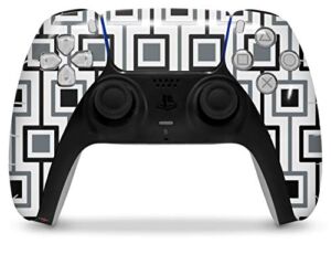 WraptorSkinz Skin Wrap compatible with the Sony PS5 DualSense Controller Squares In Squares (CONTROLLER NOT INCLUDED)