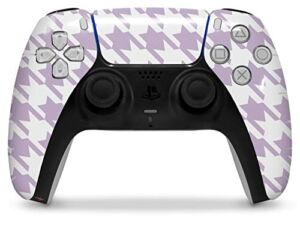 WraptorSkinz Skin Wrap compatible with the Sony PS5 DualSense Controller Houndstooth Lavender (CONTROLLER NOT INCLUDED)