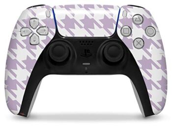 WraptorSkinz Skin Wrap compatible with the Sony PS5 DualSense Controller Houndstooth Lavender (CONTROLLER NOT INCLUDED) | The Storepaperoomates Retail Market - Fast Affordable Shopping