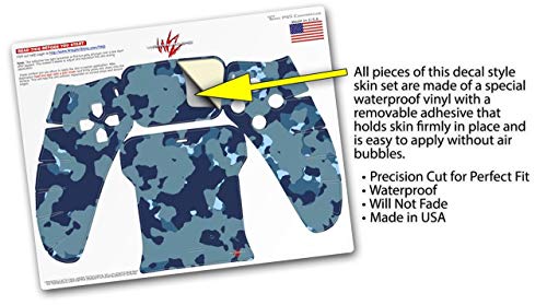 WraptorSkinz Skin Wrap compatible with the Sony PS5 DualSense Controller WraptorCamo Old School Camouflage Camo Navy (CONTROLLER NOT INCLUDED) | The Storepaperoomates Retail Market - Fast Affordable Shopping