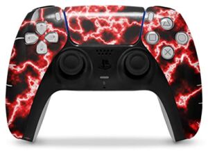 WraptorSkinz Skin Wrap compatible with the Sony PS5 DualSense Controller Electrify Red (CONTROLLER NOT INCLUDED)