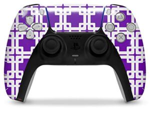 WraptorSkinz Skin Wrap compatible with the Sony PS5 DualSense Controller Boxed Purple (CONTROLLER NOT INCLUDED)
