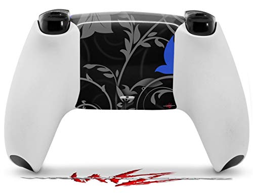WraptorSkinz Skin Wrap compatible with the Sony PS5 DualSense Controller Twisted Garden Gray and Blue (CONTROLLER NOT INCLUDED) | The Storepaperoomates Retail Market - Fast Affordable Shopping