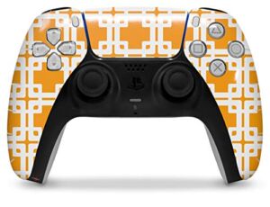 WraptorSkinz Skin Wrap compatible with the Sony PS5 DualSense Controller Boxed Orange (CONTROLLER NOT INCLUDED)
