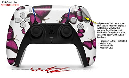WraptorSkinz Skin Wrap compatible with the Sony PS5 DualSense Controller Butterflies Purple (CONTROLLER NOT INCLUDED) | The Storepaperoomates Retail Market - Fast Affordable Shopping