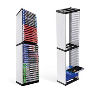 YICHUMY Game Disc Storage Tower for PS5,Game Disk Holder Rack Compatible with Xbox Series X/PS4