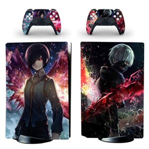 Decal Moments PS5 Standard Disc Console Controllers Full Body Vinyl Skin Sticker Decals for Playstation 5 Console and Controllers Anime
