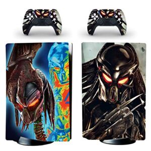 Decal Moments PS5 Standard Disc Console Controllers Full Body Vinyl Skin Sticker Decals for Playstation 5 Console and Controllers Aliens