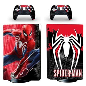 Decal Moments PS5 Standard Disc Console Controllers Full Body Vinyl Skin Sticker Decals for Playstation 5 Console and Controllers Avengers