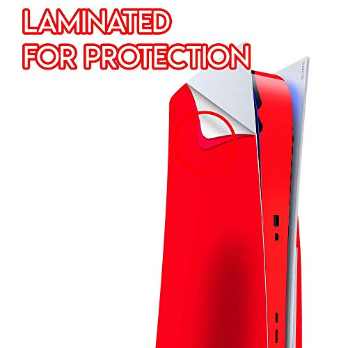 ITS A SKIN Skins Compatible with Sony Playstation 5 Console Disc Edition – Protective Decal Overlay stickers wrap cover – Solid Red color | The Storepaperoomates Retail Market - Fast Affordable Shopping