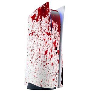 ITS A SKIN Skins Compatible with Sony Playstation 5 Console Disc Edition – Protective Decal Overlay stickers wrap cover – Blood Splatter Dexter