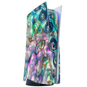 ITS A SKIN Skins Compatible with Sony Playstation 5 Console Disc Edition – Protective Decal Overlay stickers wrap cover – Abalone shell pink green blue opal