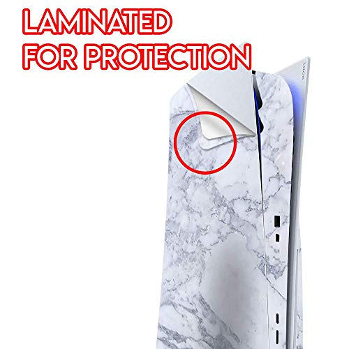 ITS A SKIN Skins Compatible with Sony Playstation 5 Console Disc Edition – Protective Decal Overlay stickers wrap cover – Grey White Standard Marble | The Storepaperoomates Retail Market - Fast Affordable Shopping