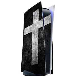 ITS A SKIN Skins Compatible with Sony Playstation 5 Console Disc Edition – Protective Decal Overlay stickers wrap cover – The Cross