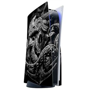 ITS A SKIN Skins Compatible with Sony Playstation 5 Console Disc Edition – Protective Decal Overlay stickers wrap cover – Skull Anchor Octopus Under Sea