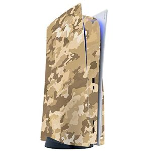 ITS A SKIN Skins Compatible with Sony Playstation 5 Console Disc Edition – Protective Decal Overlay stickers wrap cover – Brown Desert Camo camouflage