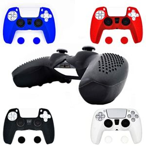 PS5 Controller Skins Cover 4 Pack – Silicone Anti-Slip Grip Case Design Improved for Playstation 5 DualSense Charging Station