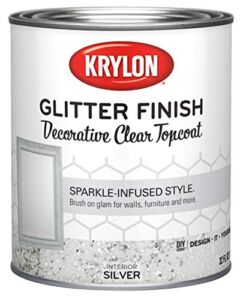 Krylon K03911000-14 Glitter Finish Quart, 32 Fl Oz (Pack of 1), Silver