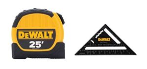 Dewalt DWHT46107 7in. Premium Rafter Square and 25ft. Tape Measure Combo Pack