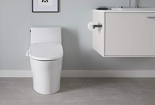 KOHLER Veil One-Piece Skirted Toilet, Dual Flush, Elongated Bowl, Skirted Trapway, White, Slow Close Seat, Seat Included, K-1381-0 | The Storepaperoomates Retail Market - Fast Affordable Shopping