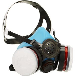 PT-60 Half Face Organic Vapor & Particulate Respirator – ASTM Tested – 1 Year Warranty – P-A-1 Filters