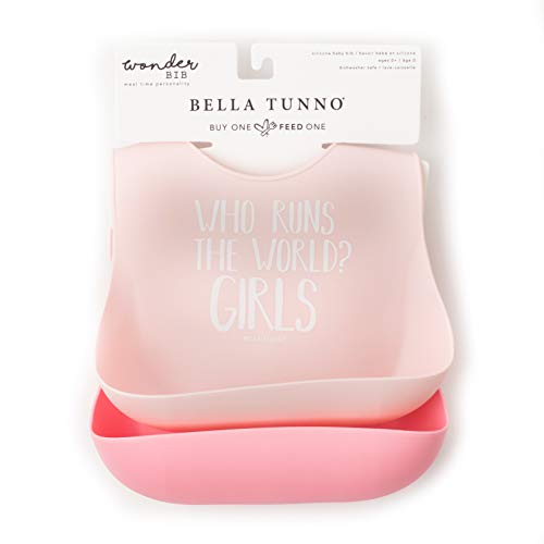 Bella Tunno Wonder Bib 2pk – Adjustable Silicone Baby Bibs for Girls & Boys, Durable and Waterproof BPA Free Silicone, Run The World & Hello Gorgeous | The Storepaperoomates Retail Market - Fast Affordable Shopping