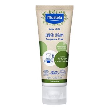 Mustela Baby Natural Diaper Cream – with Olive Oil, Aloe Vera & Sunflower Oil – Fragrance Free, Vegan & EWG Verified – 2.53 fl. oz. | The Storepaperoomates Retail Market - Fast Affordable Shopping