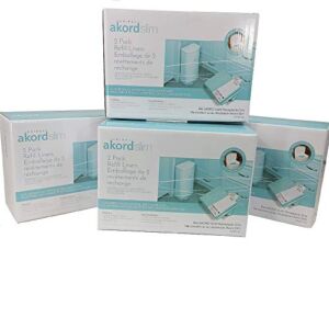 Akord 8-Pack Liner Refills For Janibell 280 Slim Model Adult Diaper System (2 Packs in 4 Boxes) A Single Liner Pack Will Last For Over 576 Adult Briefs Using The Akord Continuous Liner System Of Disposal.