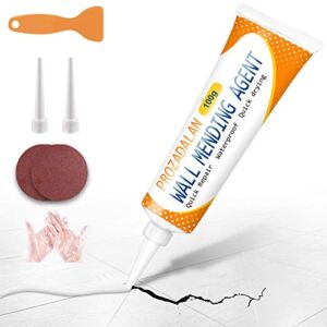 Wall Mending Agent, Drywall Patch Repair Kit, Self-Adhesive Patch, Quick & Easy Solution to Fill The Holes and Crack in Your Walls, Wood & Plaster (100g)