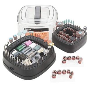 Rotary Tool Accessories Kit, Butizone 276 PCS Accessories, Easy for Polishing, Sanding, Cutting, Drilling, Engraving, Sharping, with Storage Case, Universal for 1/8″ Diameter Shanks