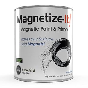 Magnetize-It! Magnetic Paint & Primer (Water Based) – Standard Yield 32oz, MISTD-1530