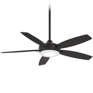 Minka-Aire F690L-CL Espace 52 Inch Ceiling Fan with Integrated 18W Dimmable LED Light in Coal Finish