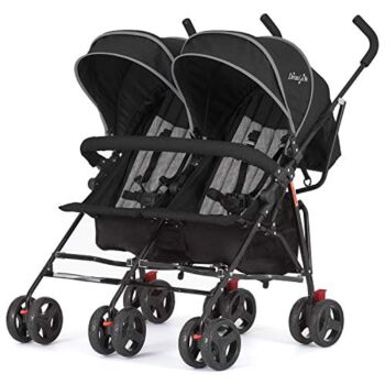 Dream On Me Volgo Twin Umbrella Stroller, Black | The Storepaperoomates Retail Market - Fast Affordable Shopping