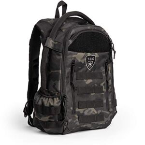 TBG – Daypack Mini – Tactical Diaper Bag Backpack – Small – for Women & Kids (Black Camo)