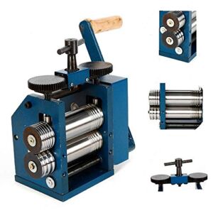 【Upgrade version】Manual Rolling Mill Machine – 3″（75mm）Roller Manual Combination Rolling Mill Machine Jewelry Press Tabletting Tool Jewelry DIY Tool – For Metal Sheet/Wire/Flat Pressing