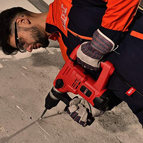 MPT 1500W Heavy Duty Rotary Hammer Drill,3 Function and Adjustabl Soft Grip Handle,Include 3 Drill Bits,Point and Flat Chisel with Case | The Storepaperoomates Retail Market - Fast Affordable Shopping
