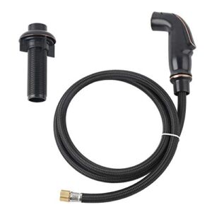 Kitchen Sink Side Sprayer Replacement, Kitchen Sink Faucet Spray Head-Oil Rubbed Bronze with Hose and Holder Kitchen Sink Attachment Faucet Sink Sprayer Head Replacement for Kitchen Sink Faucet