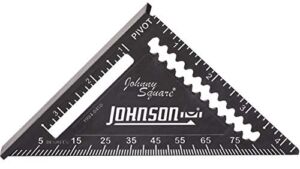 Johnson Level & Tool 1904-0450 Johnny Square Professional Easy-Read Finish Square, 4.5″, Black, 1 Square