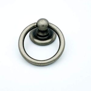 Antique Silver Ring Pulls Nickel Cabinet Knobs and Pulls Kitchen Furniture Handles (Small)