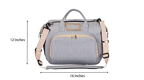 3 in 1 Diaper Bag Baby Travel Bag Changing Station 3 in 1 Multi-Functional On-The-go Backpack for Boys and Girls Gift with Soft Baby Pillow | The Storepaperoomates Retail Market - Fast Affordable Shopping