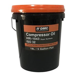 HPDMC ISO 32 grade synthetic based Compressor lubricant Standard 4000 Hour Rotary Screw Air Compressor Lubricating Oil 5 Gallon Pail Extended Life Oils