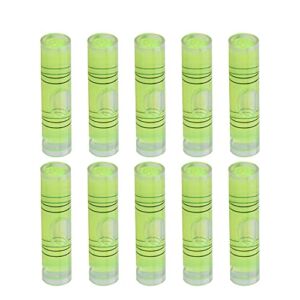 Utoolmart 9.5×40mm Green Universal Precision Bubble Level Vials Spirit Level Picture Hanging Levels Mark Measuring Instruments Layout Tools 10pcs