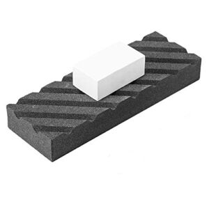 Angerstone Dual Grit Coarse/Fine Flattening Stone Set – Two Sharpening Stones Flattener – Whetstone Fixer with Grooves for Re-Levelling Any Whet stones， Oil Stones， Waterstones