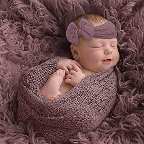 Newborn Photography Props – 4 PCS Baby Photo Props Long Ripple Wraps DIY Blanket with Headbands, Purple Toddler Wraps Photography Mat Set for Baby Boys and Girls | The Storepaperoomates Retail Market - Fast Affordable Shopping